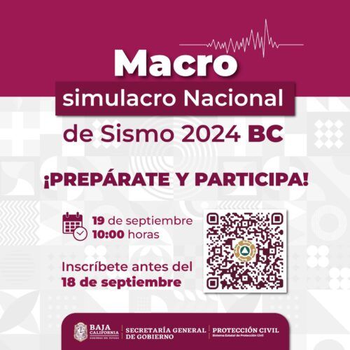 LLAMAN A PARTICIPAR EN EL MACROSIMULACRO NACIONAL 2024