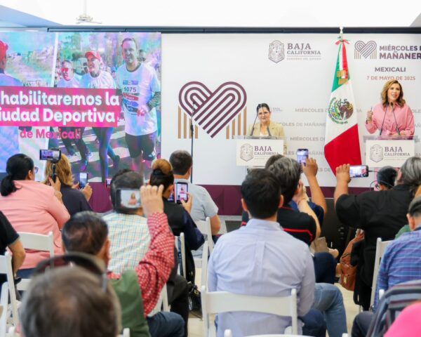 REHABILITACIÓN DE LA CIUDAD DEPORTIVA DE MEXICALI FORTALECERÁ EL DESARROLLO DE TALENTOS EN BC: GOBERNADORA MARINA DEL PILAR