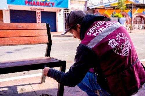 CLAUDIA AGATÓN REFUERZA LA IMAGEN URBANA DEL PRIMER CUADRO DE LA CIUDAD