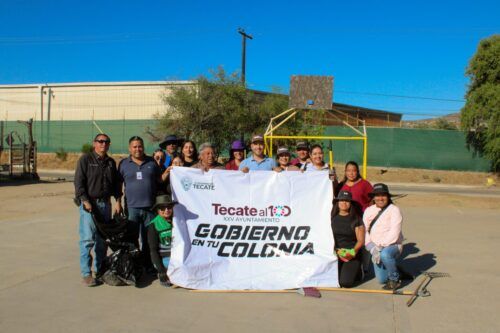 GOBIERNO DE TECATE LLEVA JORNADA DE LIMPIEZA Y REHABILITACIÓN A LA COLONIA MACLOVIO HERRERA