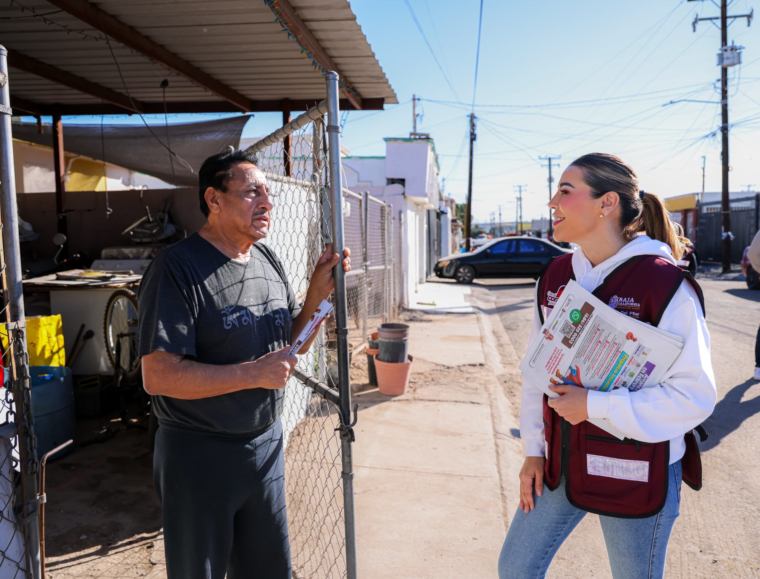 EQUIPA GOBERNADORA MARINA DEL PILAR PROGRAMA “CALLES SEGURAS, FAMILIAS SEGURAS” CON NUEVA MAQUINARIA DE BACHEO