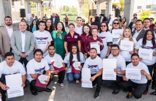RECONOCE GOBERNADORA MARINA DEL PILAR A PRIMERA GENERACIÓN DE JÓVENES DE LA ESTRATEGIA “RECONECTA CON LA PAZ”