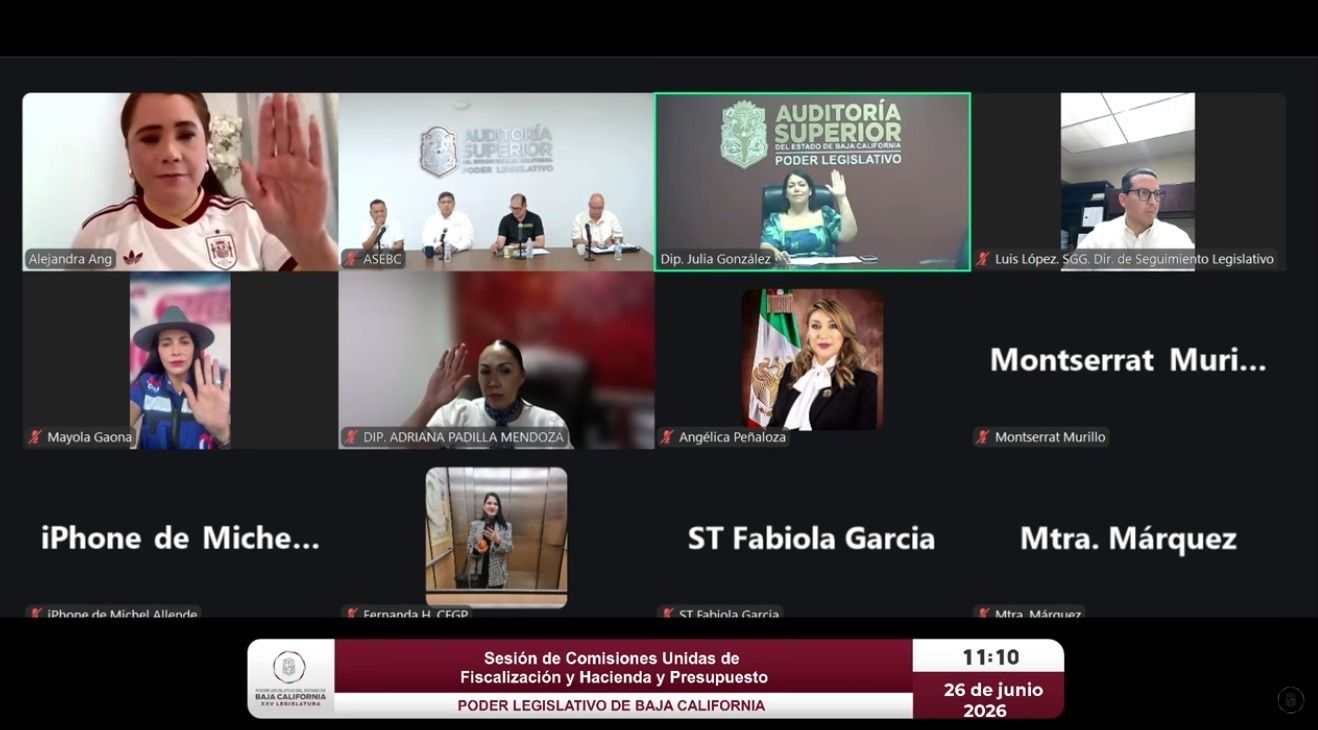 SESIONAN COMISIONES UNIDAS PARA FORTALECER EL SEGUIMIENTO A LOS RECURSOS DE INVERSIÓN PÚBLICA EN BC