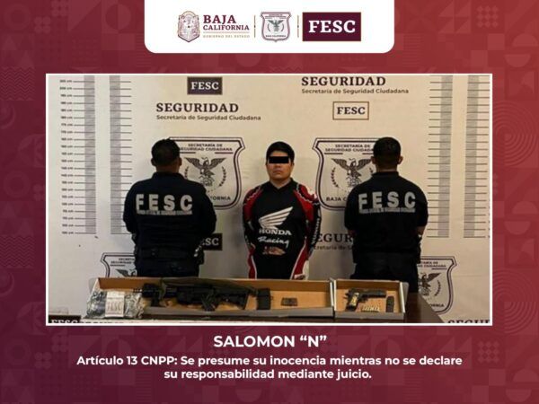 DETIENE FESC A HOMBRE ARMADO GRACIAS A DENUNCIA AL 089