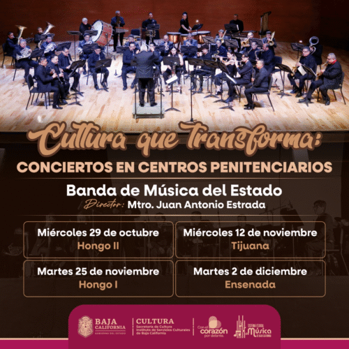 CULTURA QUE TRANSFORMA: CONCIERTOS DE LA BANDA DE MÚSICA DEL ESTADO EN CENTROS PENITENCIARIOS