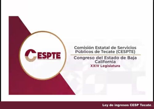 CESP TECATE PRESENTA SU PRESUPUESTO DE INGRESOS 2024 ANTE LA COMISIÓN DE HACIENDA