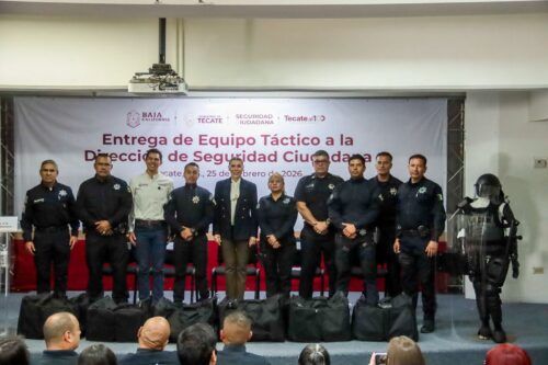 MÁS PROTECCIÓN EN LAS CALLES: POLICÍA DE TECATE RECIBE NUEVO EQUIPO TÁCTICO