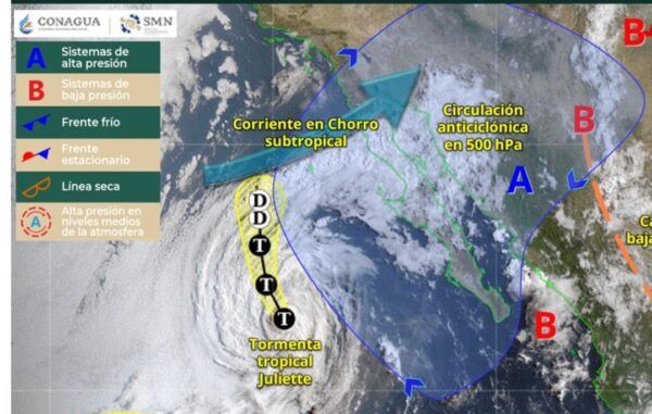 ADVIERTE PROTECCIÓN CIVIL ESTATAL POR LLUVIAS Y TORMENTAS ELÉCTRICAS EN BAJA CALIFORNIA