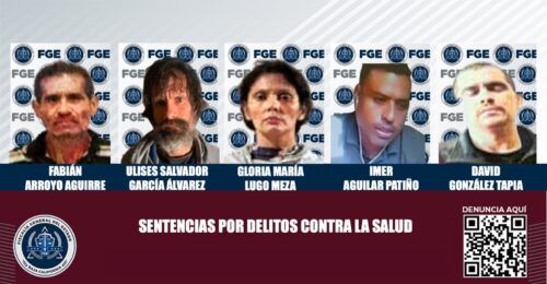 CINCO IMPUTADOS POR NARCOMENUDEO RECIBEN SENTENCIA CONDENATORIA