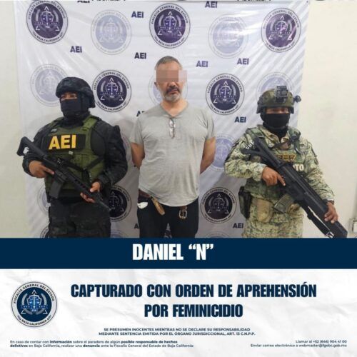 DETIENE FGE A PRESUNTO RESPONSABLE DEL DELITO DE FEMINICIDIO