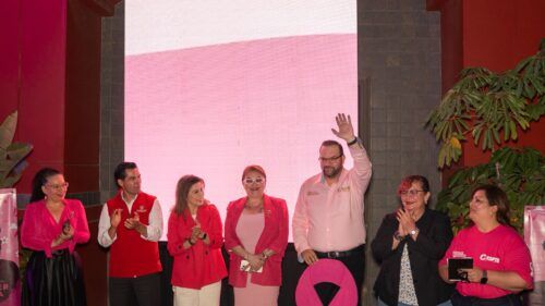 CESPTE ILUMINA DE ESPERANZA SU EDIFICIO CENTRAL EN HONOR AL DÍA MUNDIAL DE LA LUCHA CONTRA EL CÁNCER DE MAMA