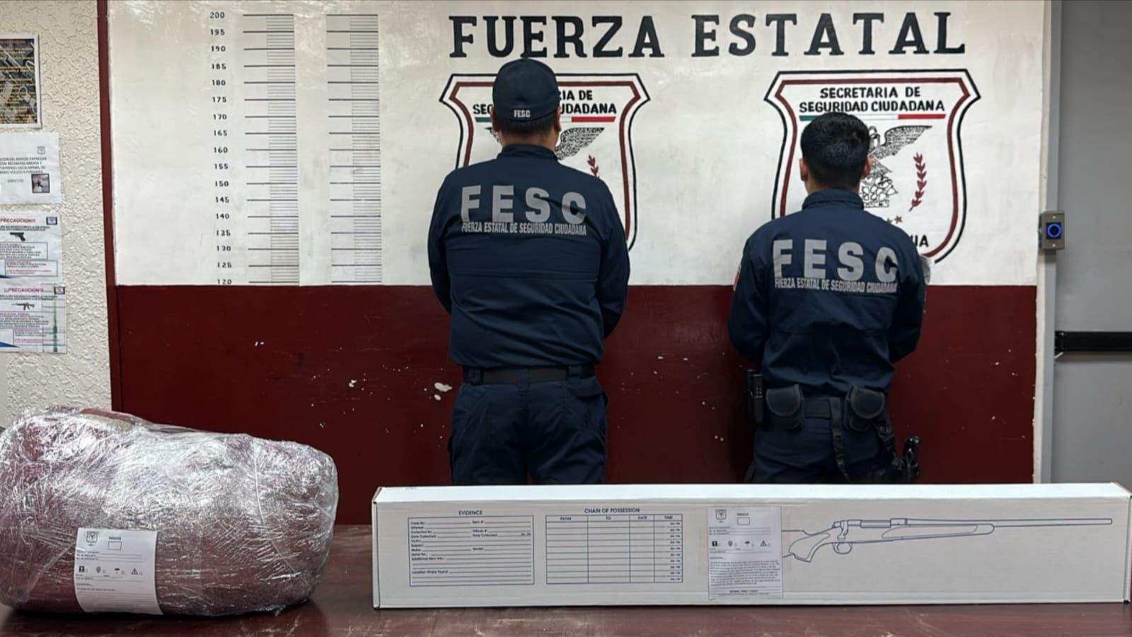 FUERZA ESTATAL ASEGURA ARMA LARGA GRACIAS A LLAMADA A LÍNEA DE EMERGENCIAS