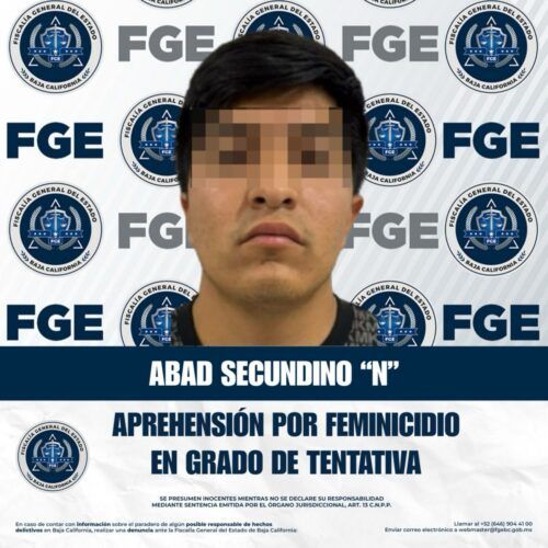 DETIENEN A ACUSADO DE FEMINICIDIO EN GRADO DE TENTATIVA