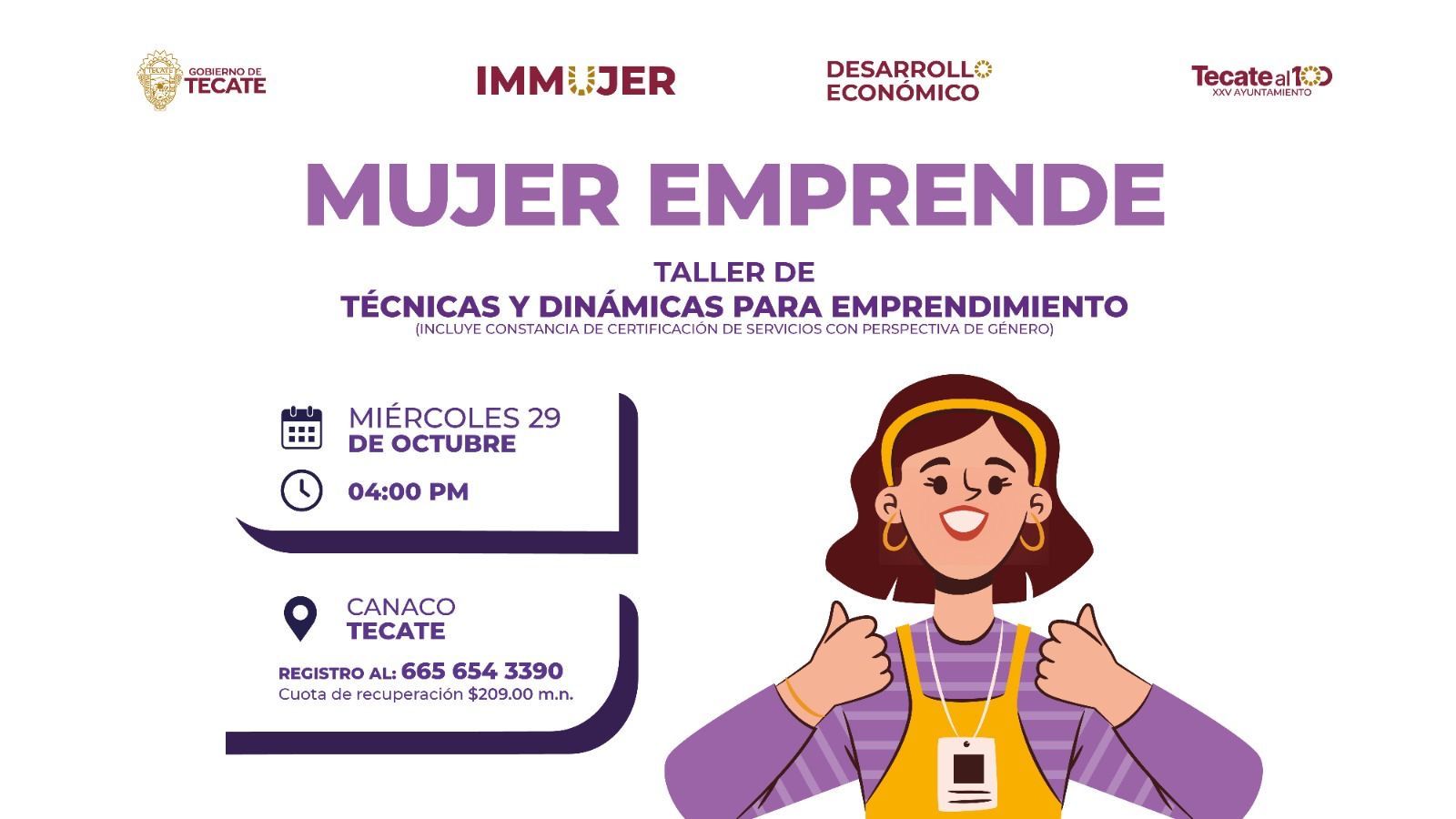 GOBIERNO DE TECATE IMPULSA EL EMPRENDIMIENTO FEMENINO