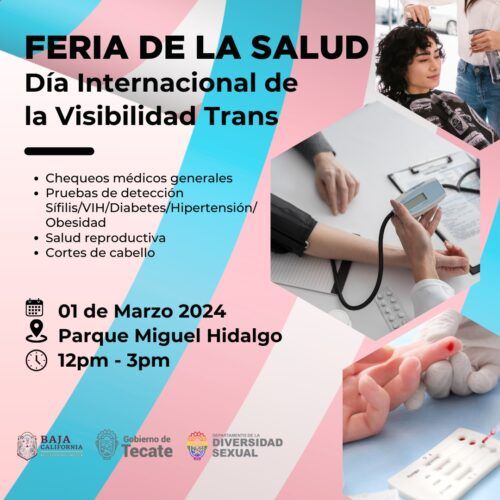 INCITAN A LA FERIA DE SALUD A FAVOR DE LA COMUNIDAD LGBTTTIQA+ EN TECATE
