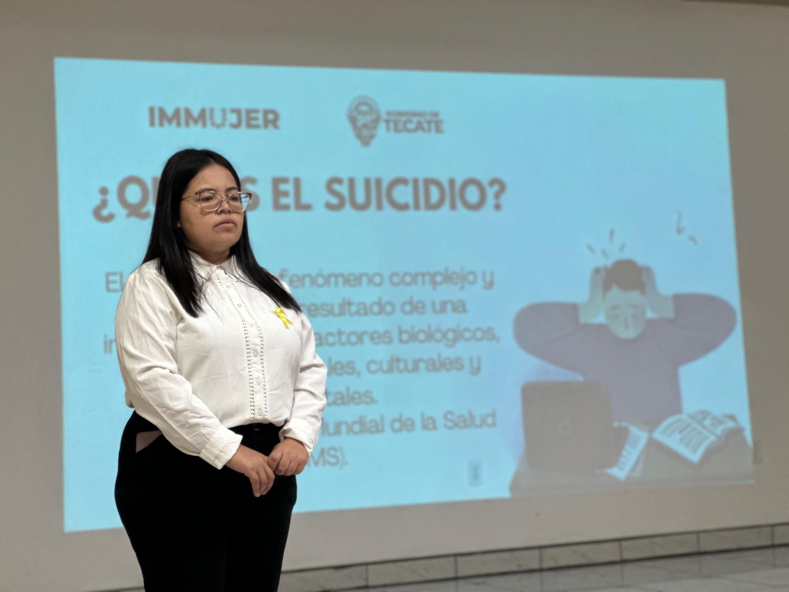 IMMUJER IMPULSA JORNADA DE PREVENCIÓN DEL SUICIDIO EN CETIS 25