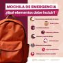 RECUERDA PROTECCIÓN CIVIL ESTATAL LA IMPORTANCIA DE CONTAR CON UNA MOCHILA DE EMERGENCIA
