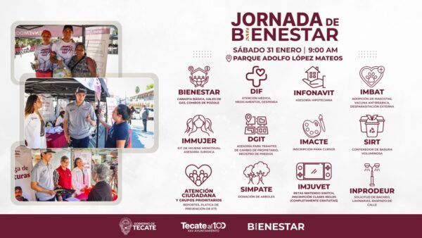 GOBIERNO DE TECATE CONTARÁ CON MÓDULO DE INFONAVIT EN LA JORNADA DE BIENESTAR