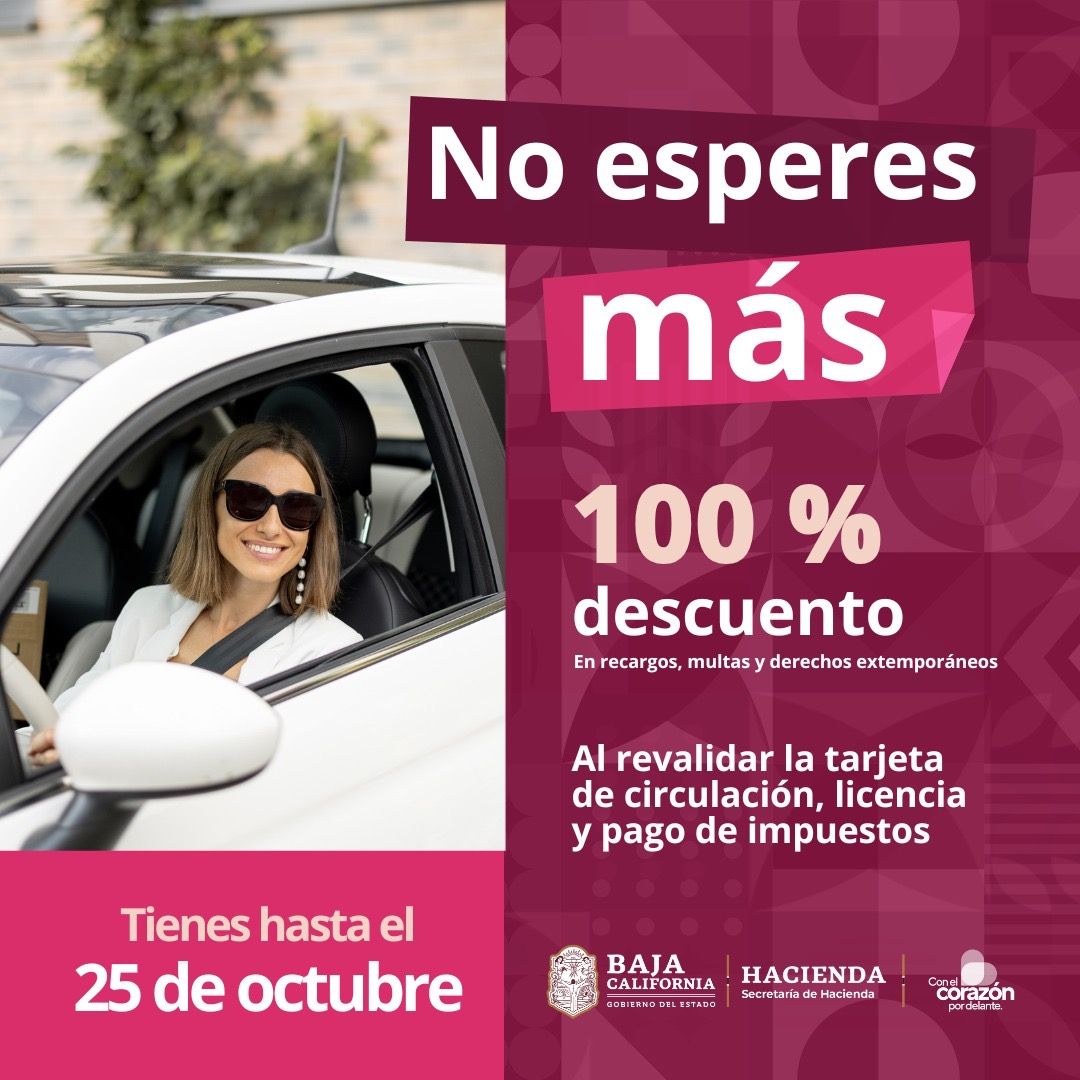 CONTINÚA EL GOBIERNO DEL ESTADO OFRECIENDO DESCUENTOS EN RECARGOS, MULTAS Y DERECHOS EXTEMPORÁNEOS