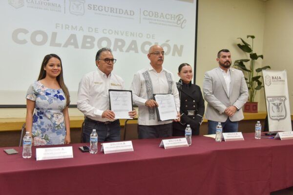 SSCBC Y COBACH FIRMAN CONVENIO PARA REFORZAR LABORES PREVENTIVAS ENTRE LA COMUNIDAD ESTUDIANTIL
