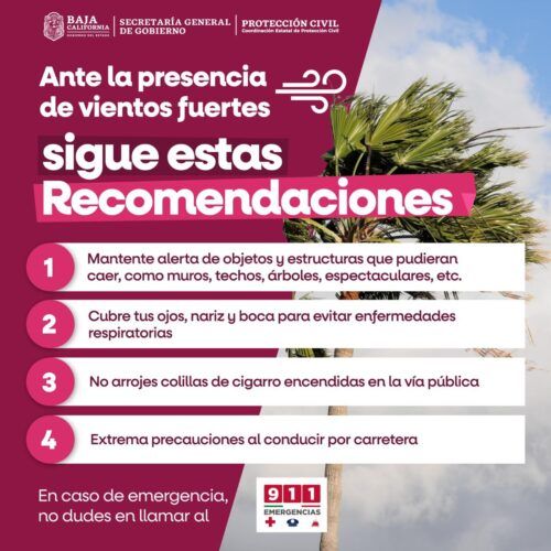 ALERTAN POR LIGERO DESCENSO EN LAS TEMPERATURAS ESTE FIN DE SEMANA EN BAJA CALIFORNIA