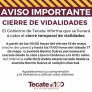TECATE : ANUNCIAN CIERRE TEMPORAL DE VIALIDADES, POR CELEBRACIÓN DEL DÍA DE LAS MADRES