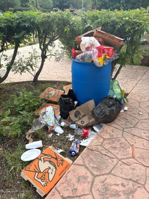 REALIZAN JORNADA DE LIMPIEZA EN EL PARQUE LOS ENCINOS TRAS SEMANA SANTA