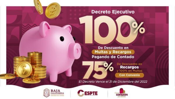 EXHORTA CESPTE A APROVECHAR ÚLTIMOS DÍAS DE DECRETO EN CONDONACIÓN DE MULTAS Y RECARGOS