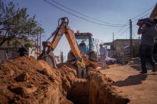 CESPTE A PUNTO DE CONCLUIR OBRA DE ALCANTARILLADO SANITARIO EN COLONIA VISTAS DEL VALLE