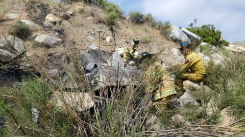 TRAS VOLCADURA DOS PERSONAS MUEREN CALCINADAS SOBRE CARRETERA MEXICALI – TECATE