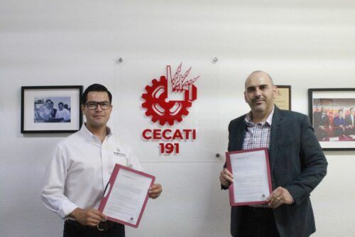 BETO VALLE FIRMA CONVENIO CON CECATI 191 PARA IMPULSAR BECAS EN EDUCACIÓN TÉCNICA