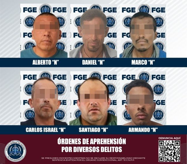 DETIENEN A SEIS EN TECATE POR DIVERSOS DELITOS
