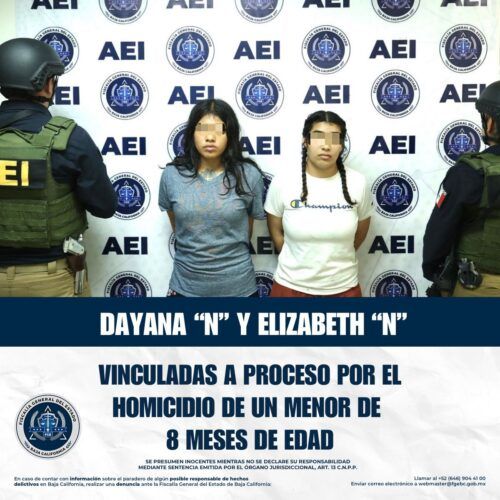 DETIENEN A DOS MUJERES POR LA MUERTE DE UN MENOR DE OCHO MESES