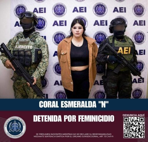 MUJER IMPLICADA EN FEMINICIDIO FUE DETENIDA