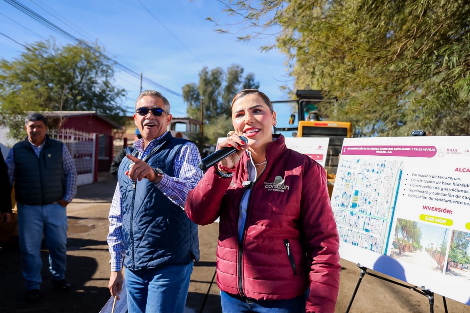 INICIA GOBERNADORA MARINA DEL PILAR OBRAS EN ZONA PRIORITARIA DE MEXICALI