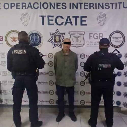 TECATE: DETIENEN A SUJETO CON ORDEN DE APREHENSIÓN
