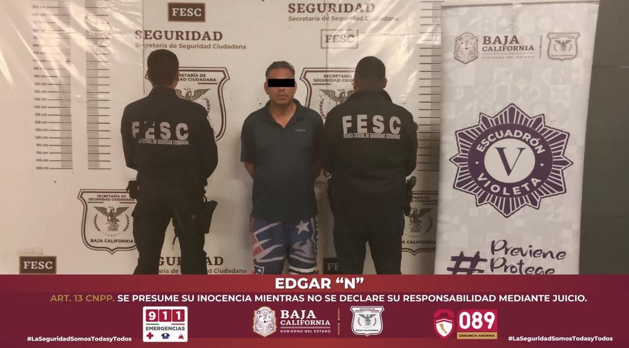ESCUADRÓN VIOLETA ACTÚA OPORTUNAMENTE ANTE CASO DE VIOLENCIA FAMILIAR; DETIENE UNA PERSONA