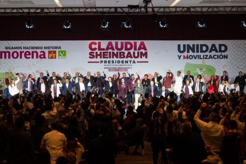 ASISTE MARINA DEL PILAR A REGISTRO OFICIAL DE CLAUDIA SHEINBAUM COMO PRECANDIDATA PRESIDENCIAL