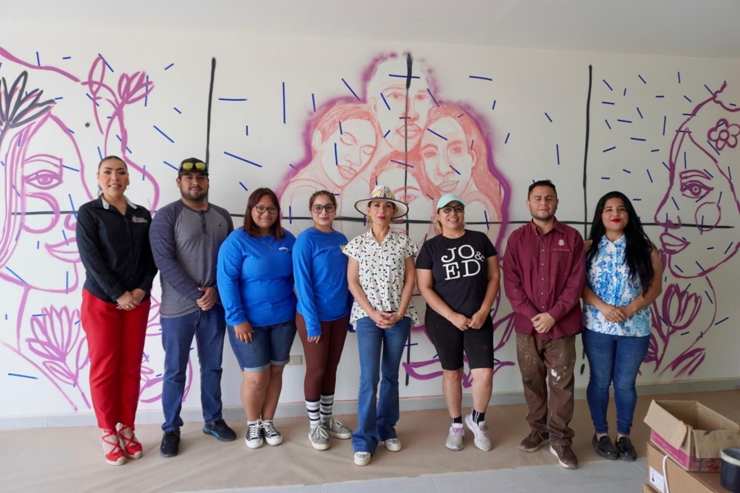 INICIA LA CREACIÓN DE MURAL COMUNITARIO EN EL CEJUM MEXICALI