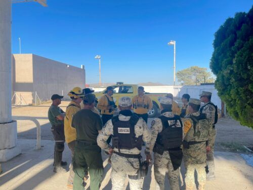 LIQUIDAN INCENDIO FORESTAL EN EL KILÓMETRO 85 DE LA CARRETERA LIBRE TECATE–MEXICALI