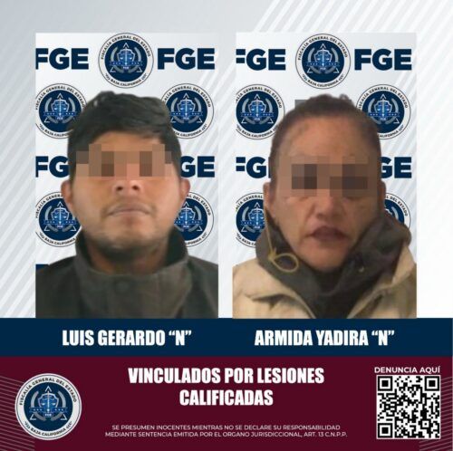 POR LESIONES CALIFICADAS UNA MUJER Y UN HOMBRE SON VINCULADOS A PROCESO