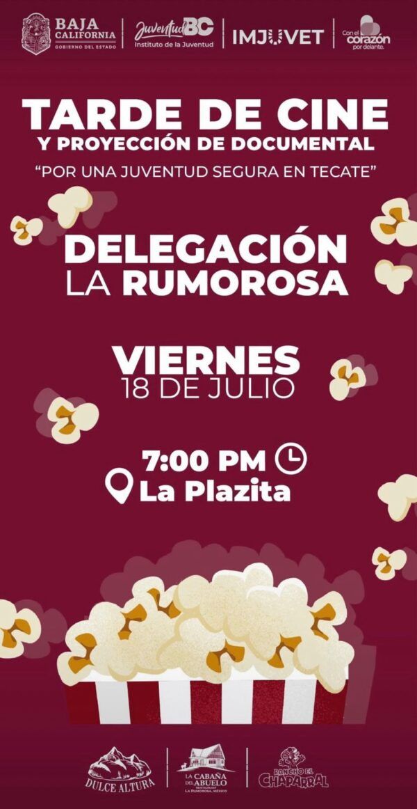 IMJUVET INVITA A PROYECCIÓN DE DOCUMENTAL EN LA RUMOROSA