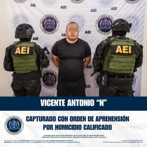 CAPTURAN A “EL PITUFO”, OBJETIVO PRIORITARIO POR HOMICIDIO CALIFICADO