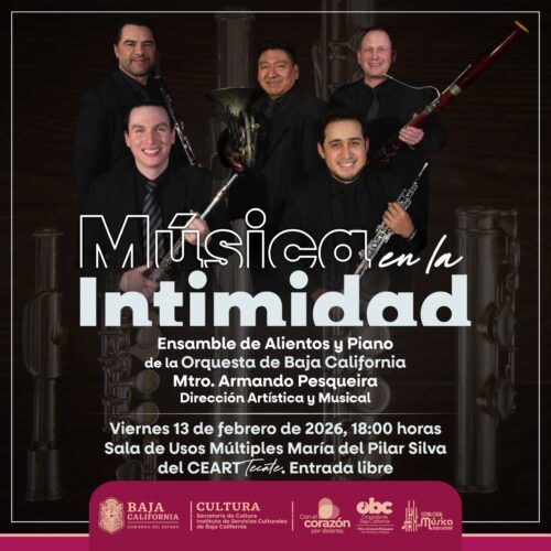 CEART TECATE PRESENTA CONCIERTO DEL ENSAMBLE DE ALIENTOS Y PIANO DE LA ORQUESTA DE BAJA CALIFORNIA
