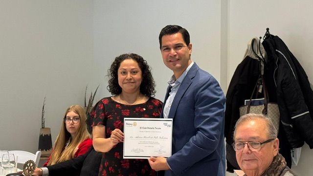 DIPUTADO BETO VALLE EXPONE AVANCES LEGISLATIVOS EN EL 121 ANIVERSARIO DEL CLUB ROTARIO DE TECATE