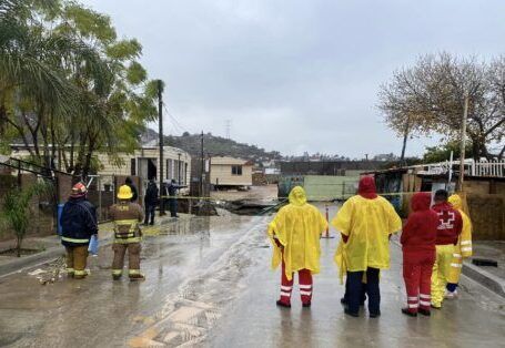 TECATE: ATIENDE PROTECCION CIVIL AFECTACIONES POR LLUVIA EN DIVERSAS ZONAS DEL MUNICIPIO