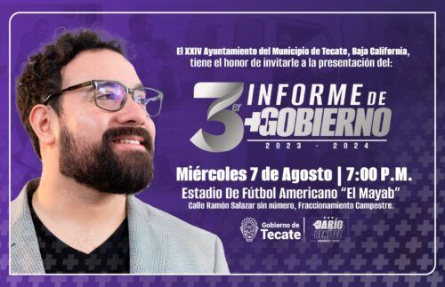 DARÍO BENÍTEZ RENDIRÁ SU TERCER INFORME DE GOBIERNO