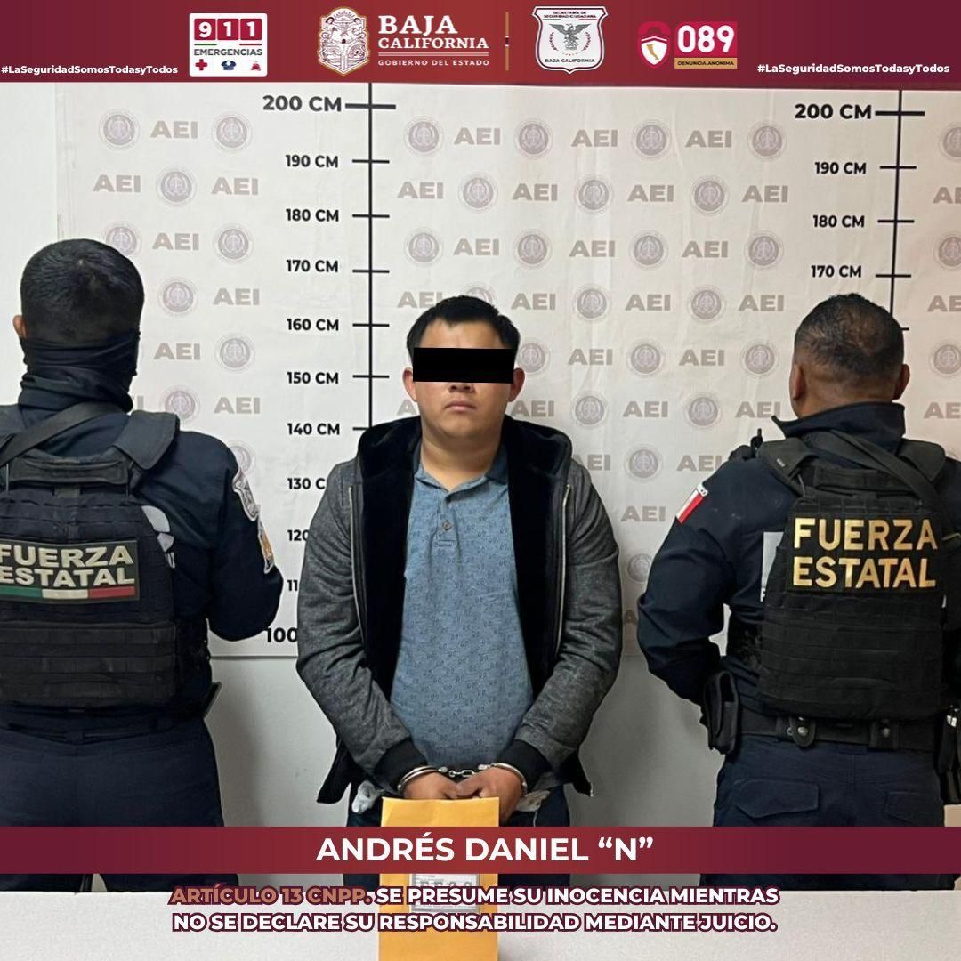 CAPTURA FESC A PRESUNTO INTEGRANTE DE CÉLULA DELICTIVA EN TECATE