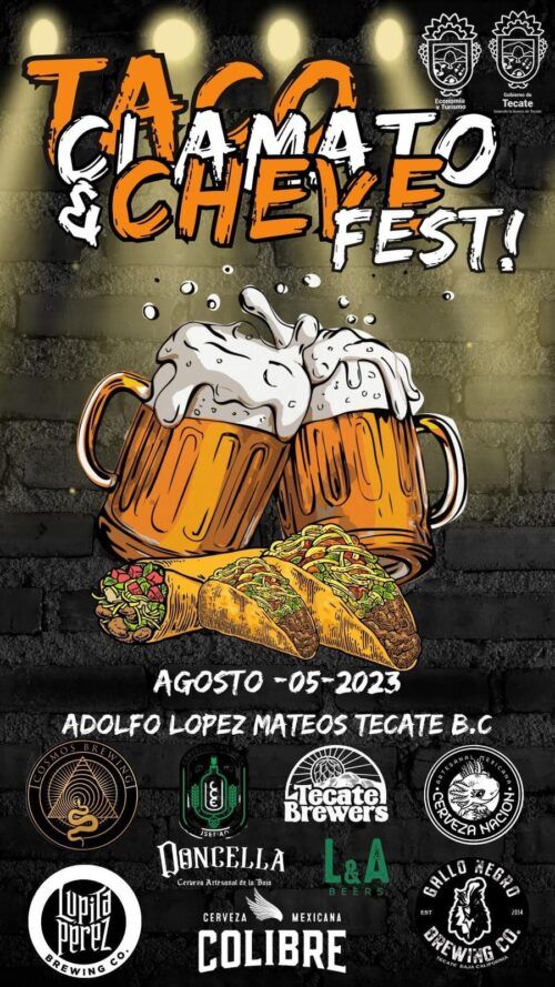 GOBIERNO DE TECATE INVITA ESTE 5 DE AGOSTO AL TACO, CLAMATOS Y CHEVES FEST 2023