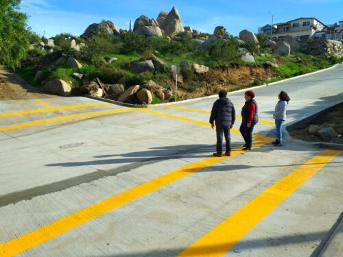 SUPERVISA MAYTHE MÉNDEZ OBRA DE COLOCACIÓN DE CONCRETO HIDRÁULICO